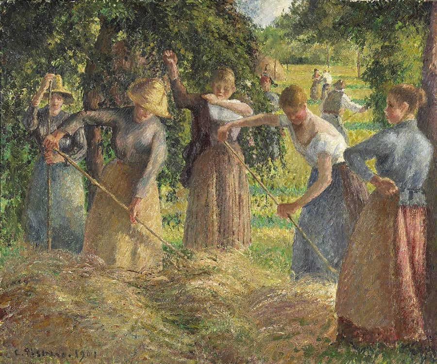 Hay Harvest at Eragny, 1901 by Camille Pissarro