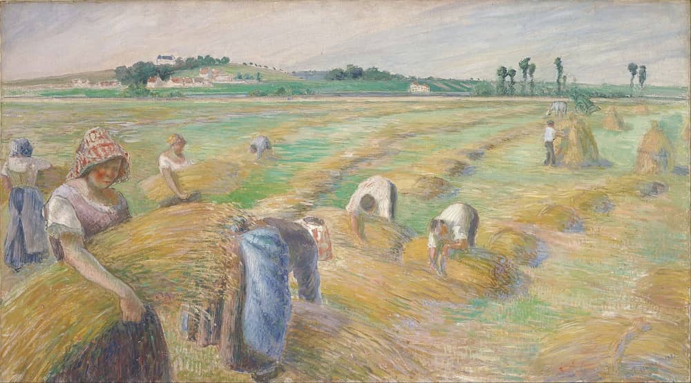 The Harvest, 1882 by Camille Pissarro