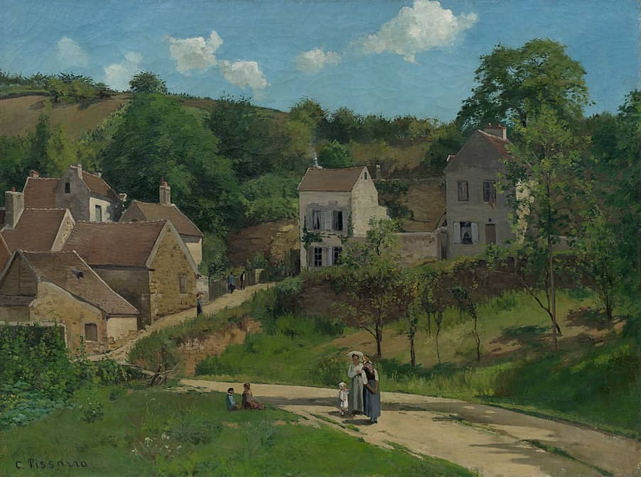 The Hermitage at Pontoise by Camille Pissarro