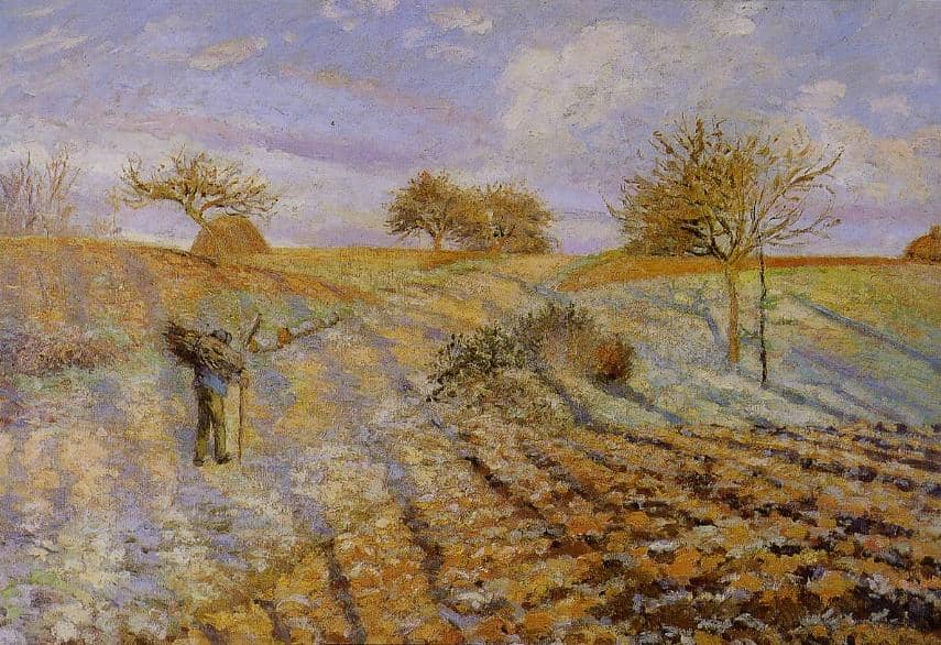 White Frost, 1873 by Camille Pissarro