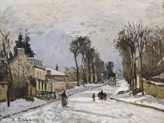 The Road to Versailles at Louveciennes by Camille Pissarro