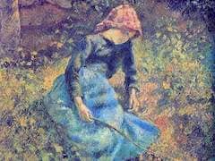 The Shepherdess by Camille Pissarro