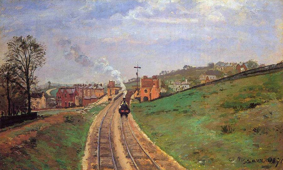 Lordship Lane Station, Dulwich, 1871 by Camille Pissarro